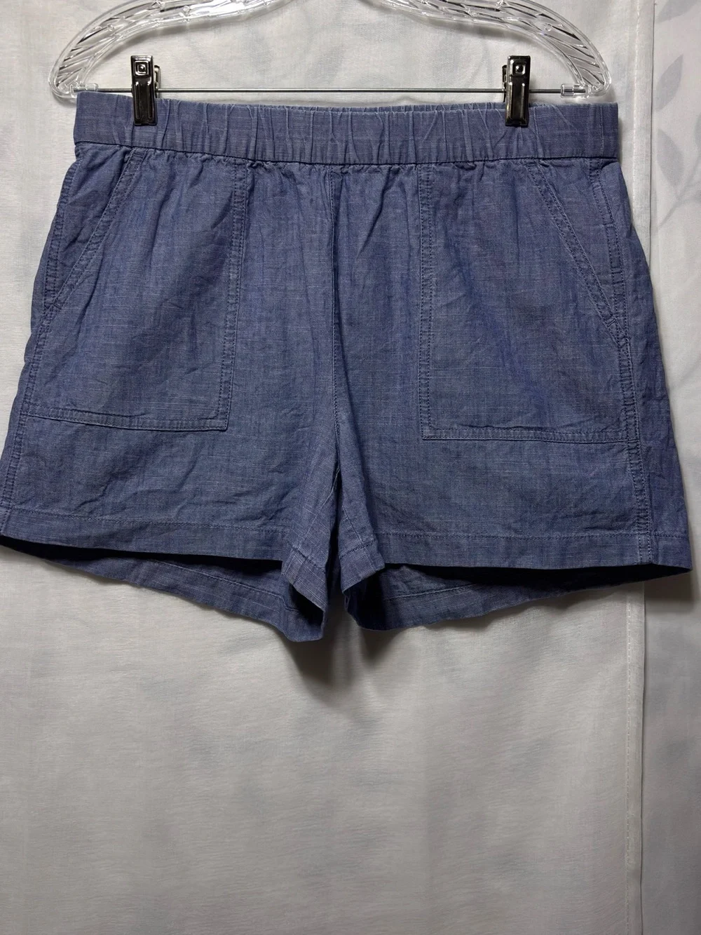 J. Crew 100% Cotton Elastic-Waist Patch Pocket Shorts